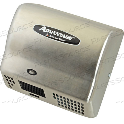 DRYER, HANDNO TOUCH, ADVAN TAGE STAINLESS STEEL by American Dryer Corp
