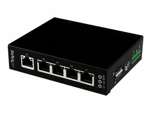 5 PORT INDUSTRIAL GIGABIT ETHERNET SWITCH - DIN / WALL-MOUNT - SWITCH - 5 X 10/100/1000 - DESKTOP, DIN RAIL MOUNTABLE, WALL-MOUNTABLE - DC POWER by StarTech.com Ltd.