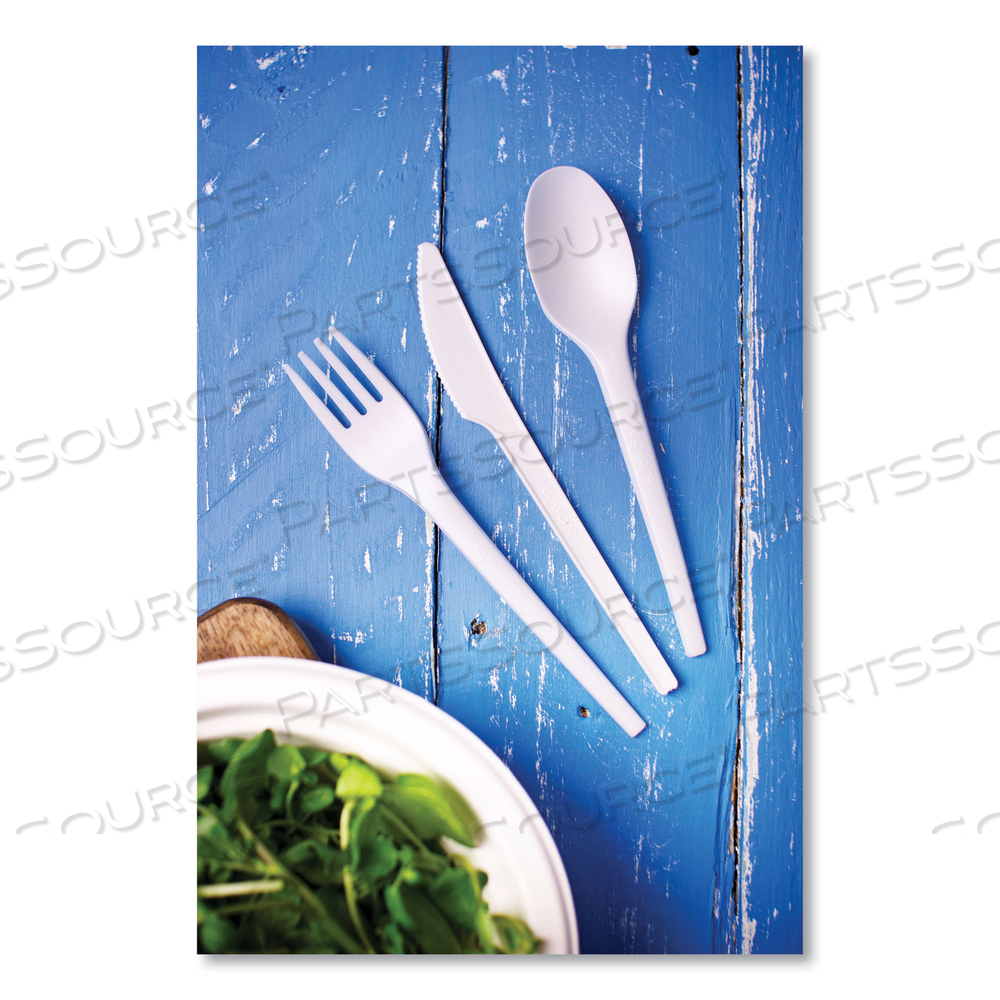 WHITE CPLA CUTLERY, FORK by Vegware WHITE CPLA CUTLERY, FORK by Vegware