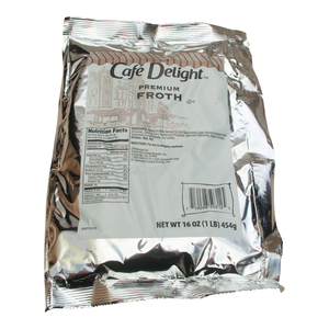 FROTHY TOPPING, 16 OZ PACKET by Cafe Delight