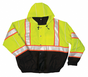 BOMBER JACKET HI-VIS LIME XL by ML Kishigo