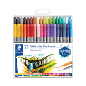 DOUBLE ENDED MARKERS, ASSORTED BULLET TIPS, ASSORTED COLORS, 72/PACK by Staedtler