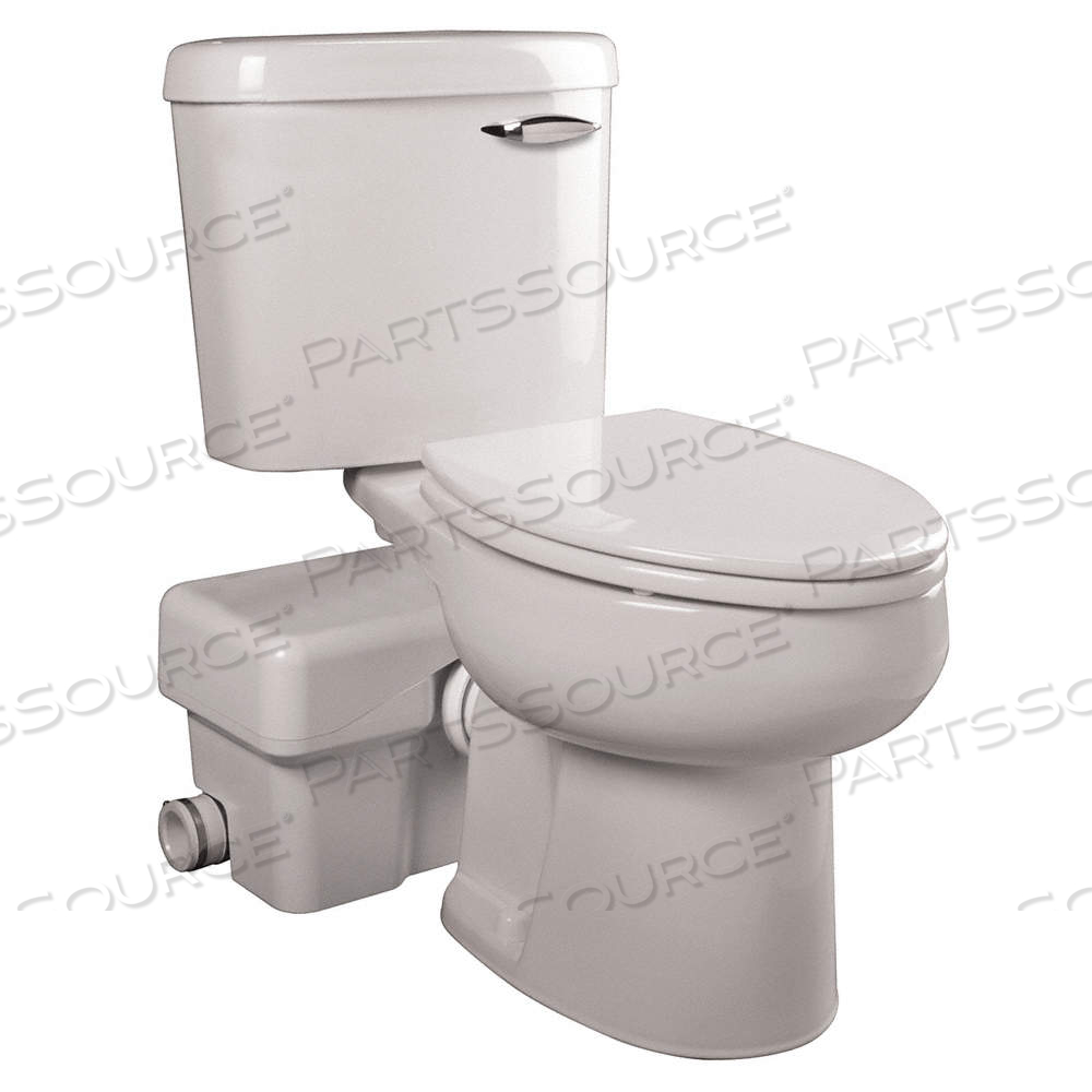 MACERATING TOILET FLOOR W/ BACK OUTLET by Liberty Pumps