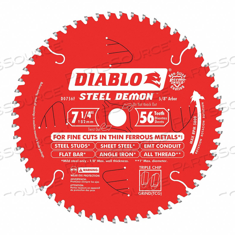 CIRCULAR SAW BLADE BLADE DIA 7-1/4 IN. by Diablo