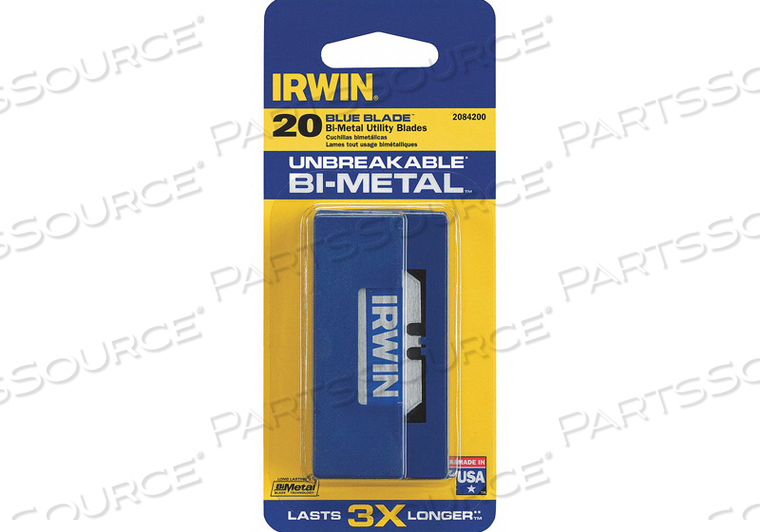 TRAPAZOID UTILITY BLADE 11/16 W PK20 by IRWIN Tools TRAPAZOID UTILITY BLADE 11/16 W PK20 by IRWIN Tools