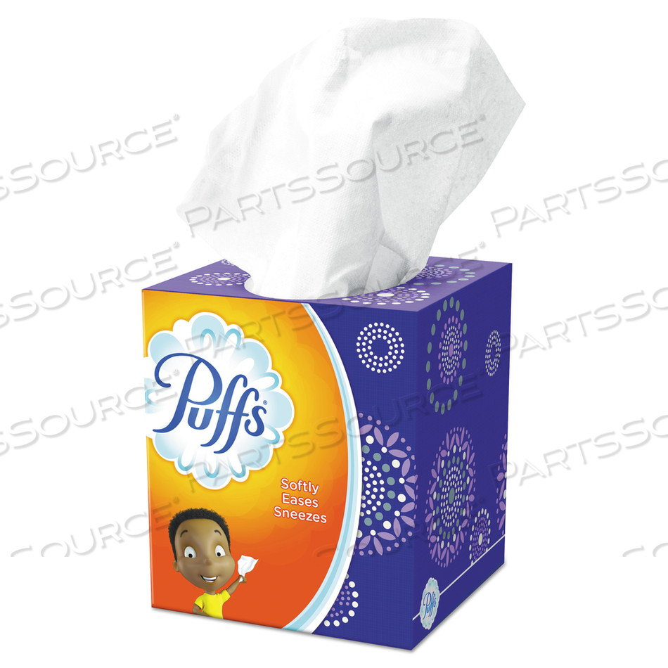 FACIAL TISSUE, 2-PLY, WHITE, 64 SHEETS/BOX, 24 BOXES/CARTON 