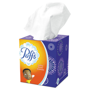 FACIAL TISSUE, 2-PLY, WHITE, 64 SHEETS/BOX, 24 BOXES/CARTON by Puffs