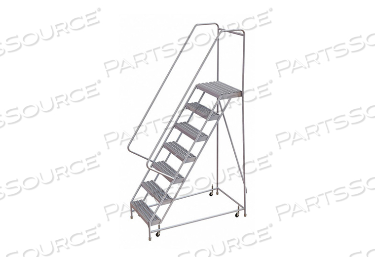 ROLLING LADDER 7 STEPS SERRATED TREAD by Tri-Arc