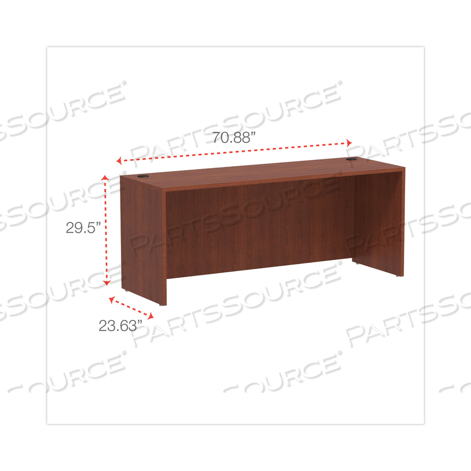 ALERA VALENCIA SERIES CREDENZA SHELL, 70.88W X 23.63D X 29.5H, MEDIUM CHERRY by Alera