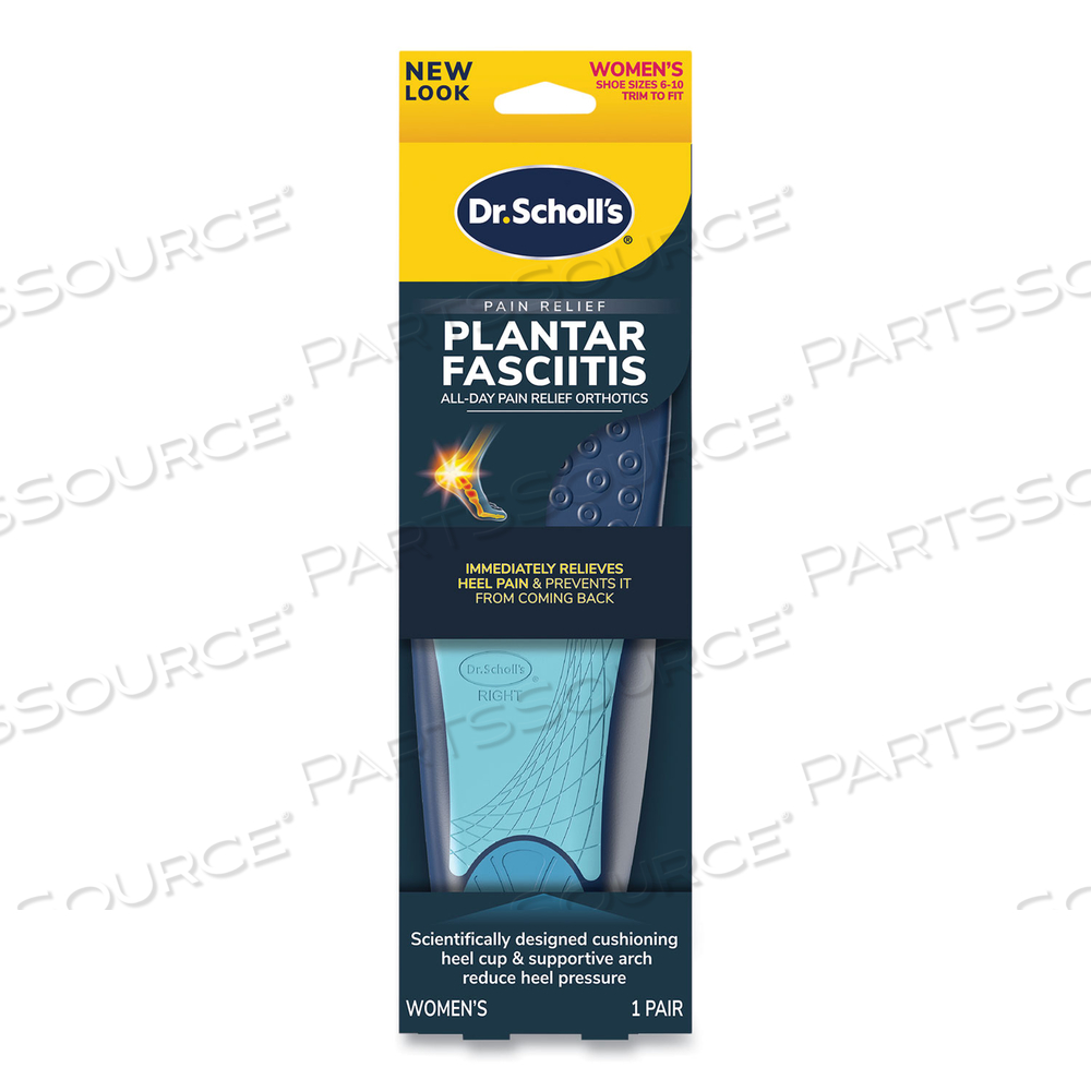 PLANTAR�FASCIITIS�ALL DAY PAIN RELIEF ORTHOTICS FOR WOMEN, WOMEN SIZE 6 TO 10, BLUE by Dr. Scholl's