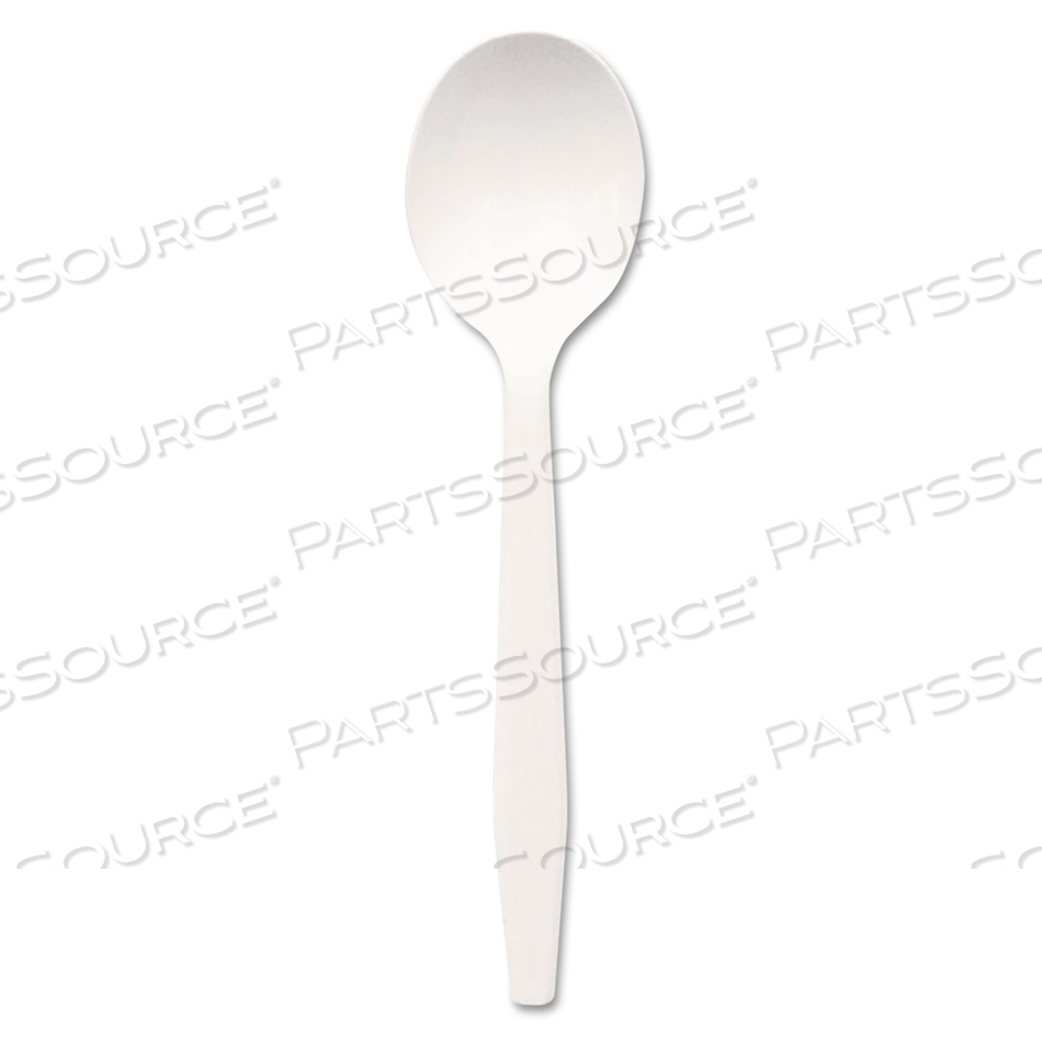 PLASTIC CUTLERY, MEDIUMWEIGHT SOUP SPOONS, WHITE by Dixie
