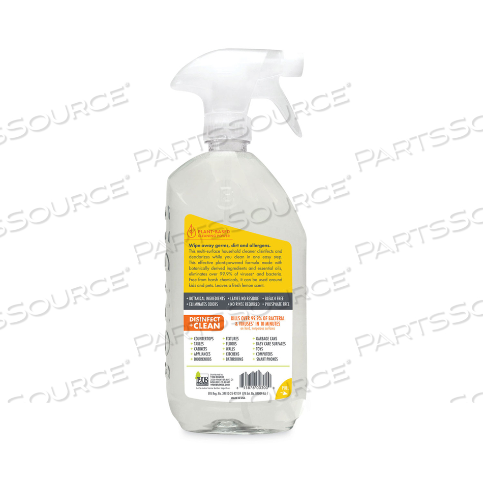 DISINFECTANT CLEANER, LEMON SCENT, 28 OZ BOTTLE 