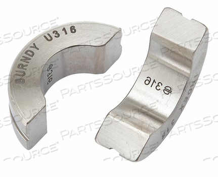 CRIMPING DIE U STYLE 12 TONS 700 KCMIL by Burndy CRIMPING DIE U STYLE 12 TONS 700 KCMIL by Burndy