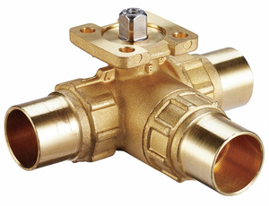BALL VALVE 3 WAY SS TRIM SWEAT 1/2 by Johnson Controls