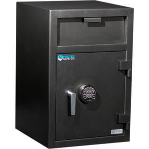 LARGE FRONT LOADING DEPOSITORY SAFE WITH ELECTRONIC LOCK 20" X 20" X 30" GRAY by Protex Safe Co. LLC