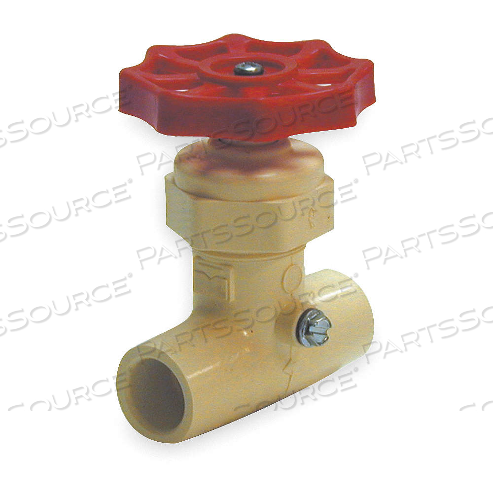 STOP AND WASTE VALVE, 1/2 IN PIPE SIZE, SLIP X SLIP, CPVC, 100 PSI MAX. OP PRESSURE by Approved Vendor STOP AND WASTE VALVE, 1/2 IN PIPE SIZE, SLIP X SLIP, CPVC, 100 PSI MAX. OP PRESSURE by Approved Vendor