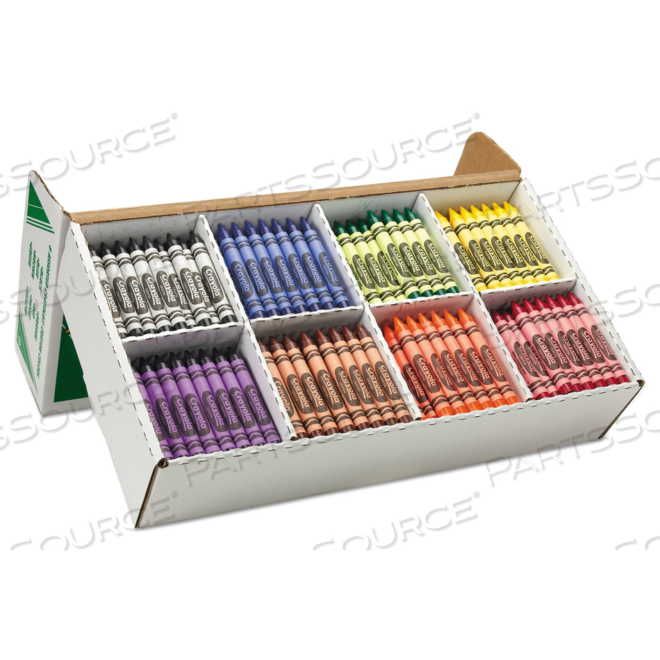 CLASSPACK LARGE SIZE CRAYONS, 50 EACH OF 8 COLORS by Crayola