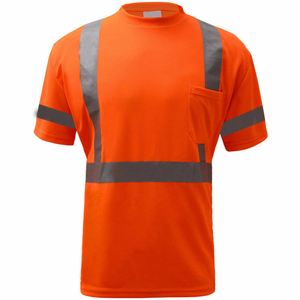 5008, CLASS 3, HI-VIZ MOISTURE WICKING BIRDSEYE SHORT SLEEVE T-SHIRT, ORANGE, M by GSS Safety LLC