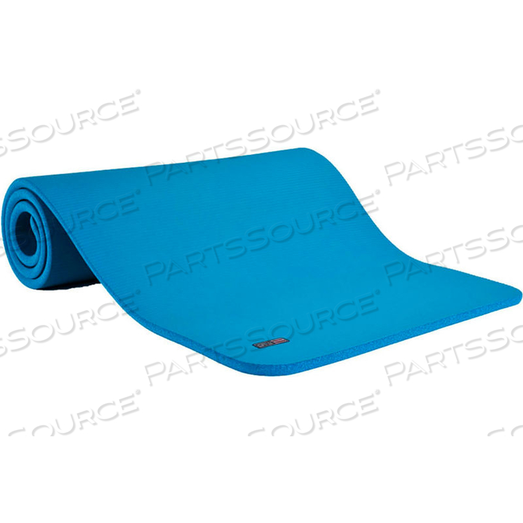 PREMIUM CLUB EXERCISE MAT - 56"L X 23"W X 5/8" THICK - JET BLACK by Power Systems, Inc.