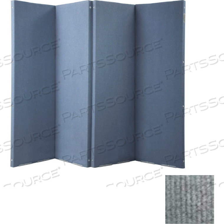 VERSIFOLD PORTABLE ACOUSTICAL PARTITION, 8' X 6'6", GRAY by Versare Solutions, Inc. VERSIFOLD PORTABLE ACOUSTICAL PARTITION, 8' X 6'6", GRAY by Versare Solutions, Inc.