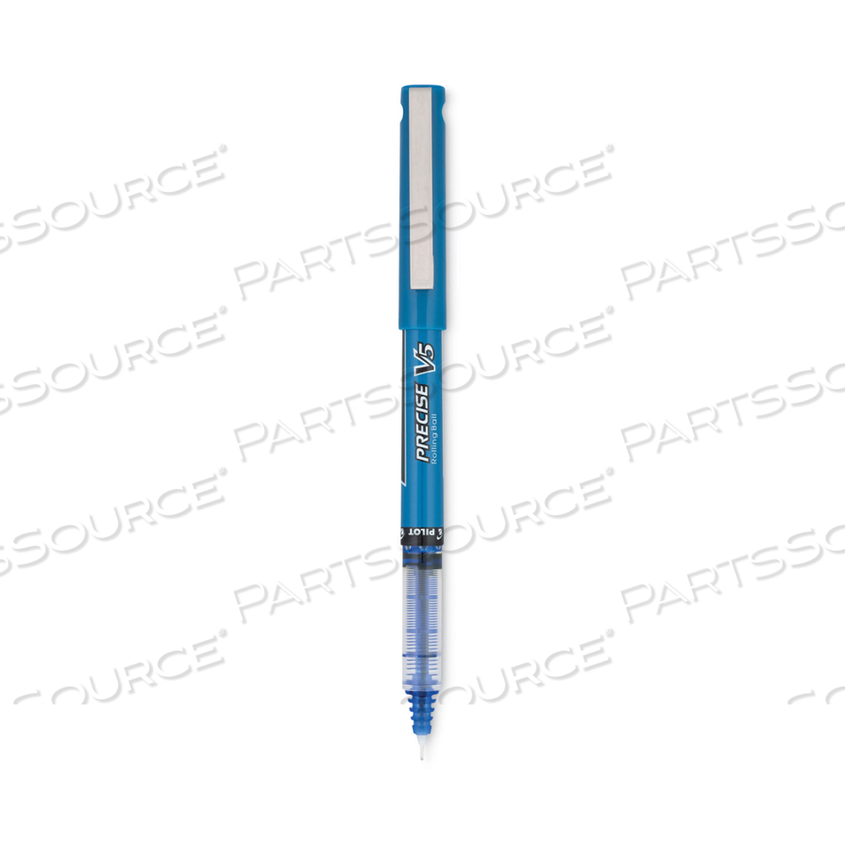 PRECISE V5 ROLLER BALL PEN, STICK, EXTRA-FINE 0.5 MM, BLUE INK, BLUE BARREL by Pilot