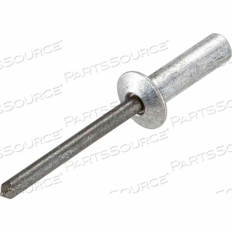 POP BLIND RIVET - 1/8 X 4-5 - BUTTON HEAD - CLOSED END - UP TO 5/16" GRIP - ALUMINUM/STEEL - 500 PK 