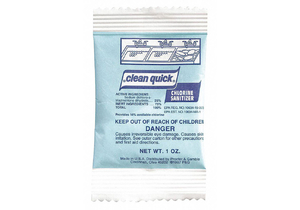 POWDER SANITIZER 1 OZ.PACKET PK100 by Clean Quick