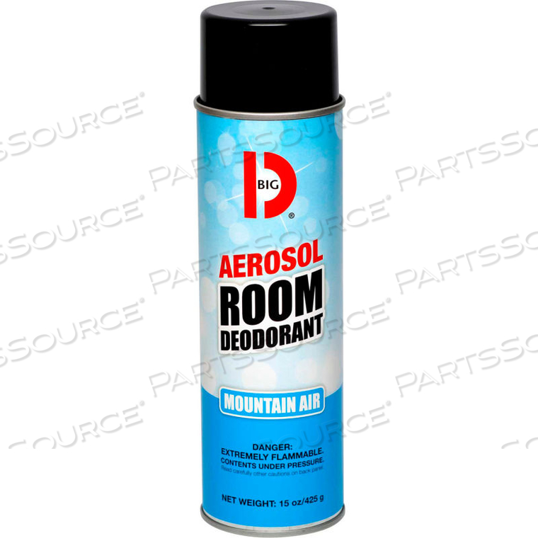 HANDHELD AEROSOL ROOM DEODORANT - MOUNTAIN AIR by Big D