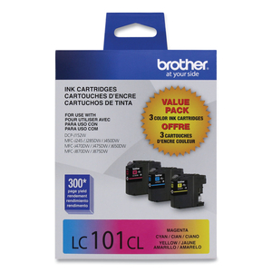 BROTHER LC1013PKS - YELLOW, CYAN, MAGENTA - ORIGINAL - INK CARTRIDGE - FOR BROTHER DCP-J152, MFC-J245, J285, J450, J470, J475, J650, J870, J875 by Brother