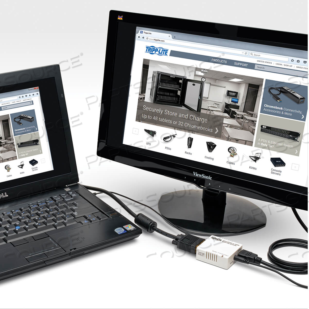 VGA TO HDMI ADAPTER CONVERTER W SCALER AND AUDIO / WHITE by Tripp Lite