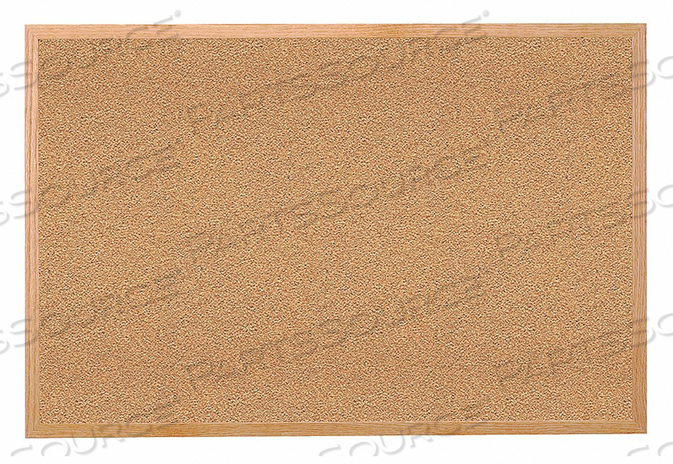 BULLETIN BOARD CORK WOOD FRAME 60X48 by Ghent
