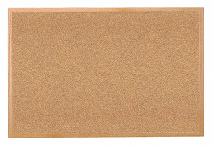 BULLETIN BOARD CORK WOOD FRAME 60X48 by Ghent
