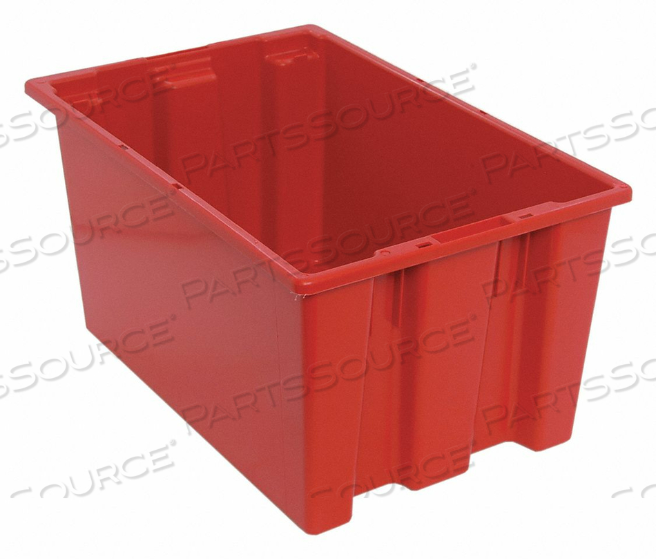 E1885 NEST AND STACK CONTAINER 23-1/2 IN L RED by Quantum Storage Systems E1885 NEST AND STACK CONTAINER 23-1/2 IN L RED by Quantum Storage Systems