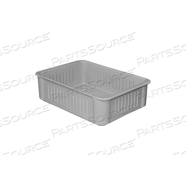 TOTELINE STACKING WASH BOX 802048 -16-1/2"L X 11-3/8"W X 4-5/8"H, GRAY by Molded Fiberglass