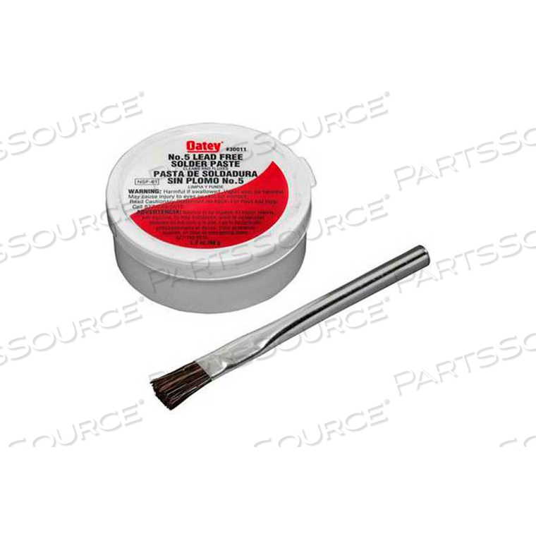 NO. 5 PASTE FLUX W/ BRUSH - CARDED 1.7 OZ. by Oatey