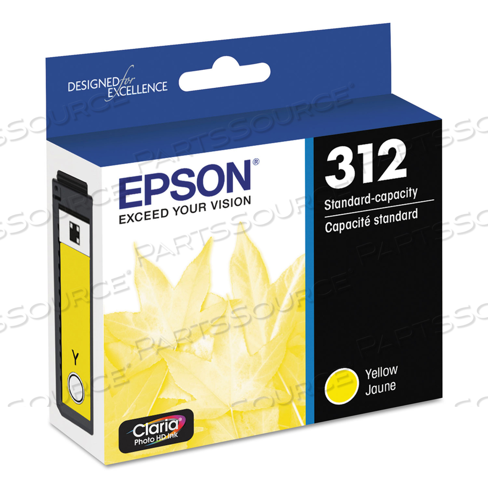 T312420-S (312XL) CLARIA INK, 360 PAGE-YIELD, YELLOW 