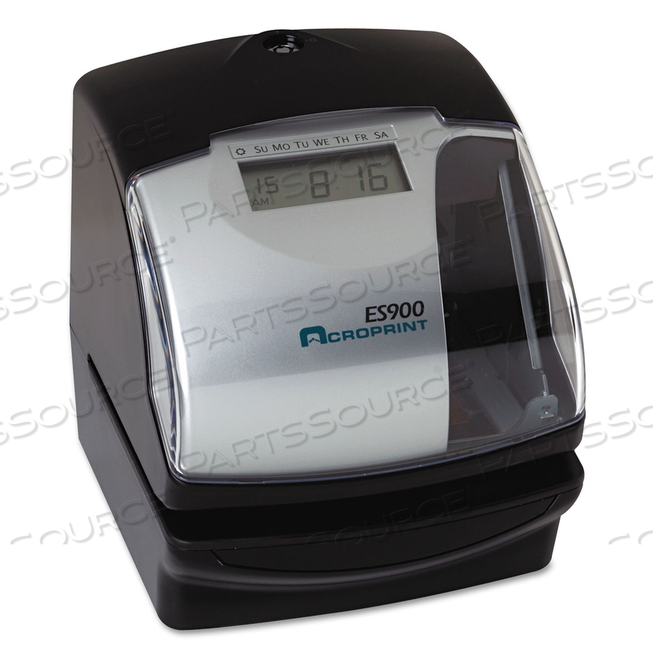 ES900 ATOMIC ELECTRONIC PAYROLL RECORDER, TIME STAMP AND NUMBERING MACHINE, DIGITAL DISPLAY, BLACK by Acroprint ES900 ATOMIC ELECTRONIC PAYROLL RECORDER, TIME STAMP AND NUMBERING MACHINE, DIGITAL DISPLAY, BLACK by Acroprint