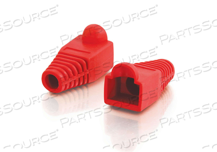 RJ45 PLUG COVER - 5.5MM OD RED -50 PK by Legrand AV (C2G)