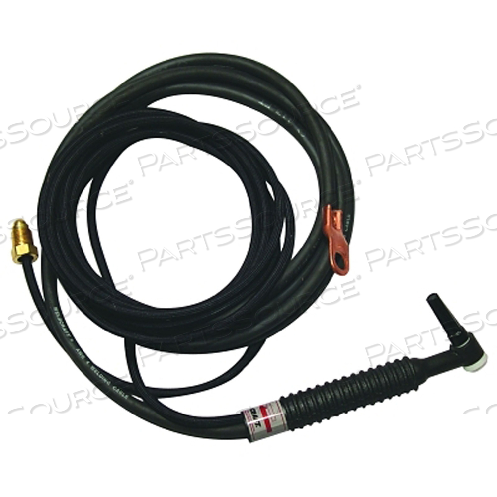WP-9F-25-R AIR COOLED TIG TORCH KIT, ANGLED HEAD, 3/4 IN HANDLE, 25 FT CABLE by Weldcraft WP-9F-25-R AIR COOLED TIG TORCH KIT, ANGLED HEAD, 3/4 IN HANDLE, 25 FT CABLE by Weldcraft