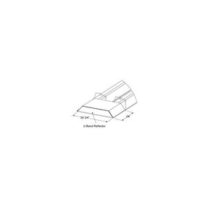 U-BEND REFLECTOR KIT - FOR U-SHAPED INFRARED TUBE HEATERS by Sunstar Heating Products Inc