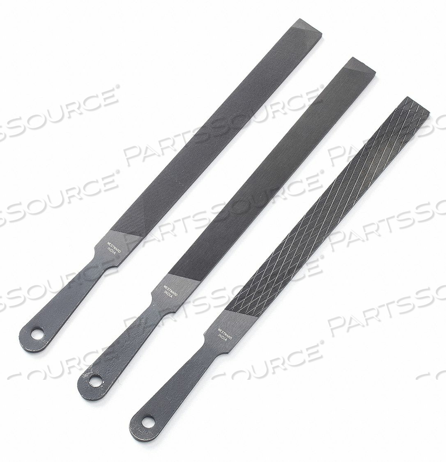 FILE SET, FILE TYPE MACHINISTS FILE, MATERIAL APPLICATIONS FILE STEEL, FILE STYLE AMERICAN PATTERN FILE, FILE LENGTH WITHOUT TANG 10 IN, FIL by Westward