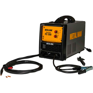 INVERTER POWERED FLUX CORE WIRE FEED WELDER, 8 FT TORCH LENGTH, 20 AMP INPUT by Metal Man Work Gear