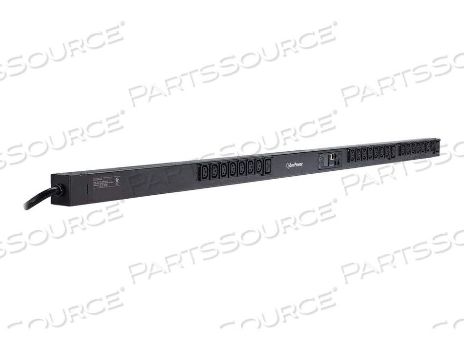 SWITCHED SERIES PDU41104, POWER DISTRIBUTION UNIT (RACK-MOUNTABLE), AC 200-240 V, 1-PHASE, ETHERNET, SERIAL, INPUT: NEMA L6-20P, OUTPUT CONN by CyberPower SWITCHED SERIES PDU41104, POWER DISTRIBUTION UNIT (RACK-MOUNTABLE), AC 200-240 V, 1-PHASE, ETHERNET, SERIAL, INPUT: NEMA L6-20P, OUTPUT CONN by CyberPower