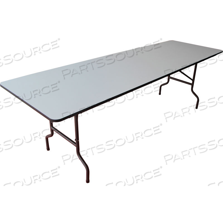 INTERION FOLDING WOOD TABLE, 96"W X 30"D, GRAY by Iceberg Enterprises INTERION FOLDING WOOD TABLE, 96"W X 30"D, GRAY by Iceberg Enterprises