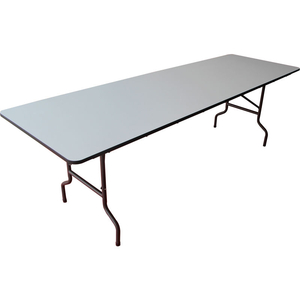 INTERION FOLDING WOOD TABLE, 96"W X 30"D, GRAY by Iceberg Enterprises
