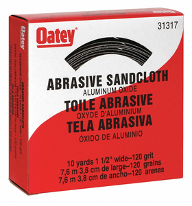 ABRASIVE ROLL 1-1/2 WX 30 FT.L 120G BLUE by Oatey