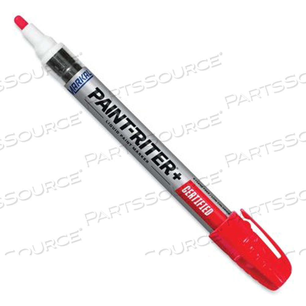 PAINT-RITER+ CERTIFIED LIQUID PAINT MARKER, RED, 1/8 IN TIP, MEDIUM by Markal