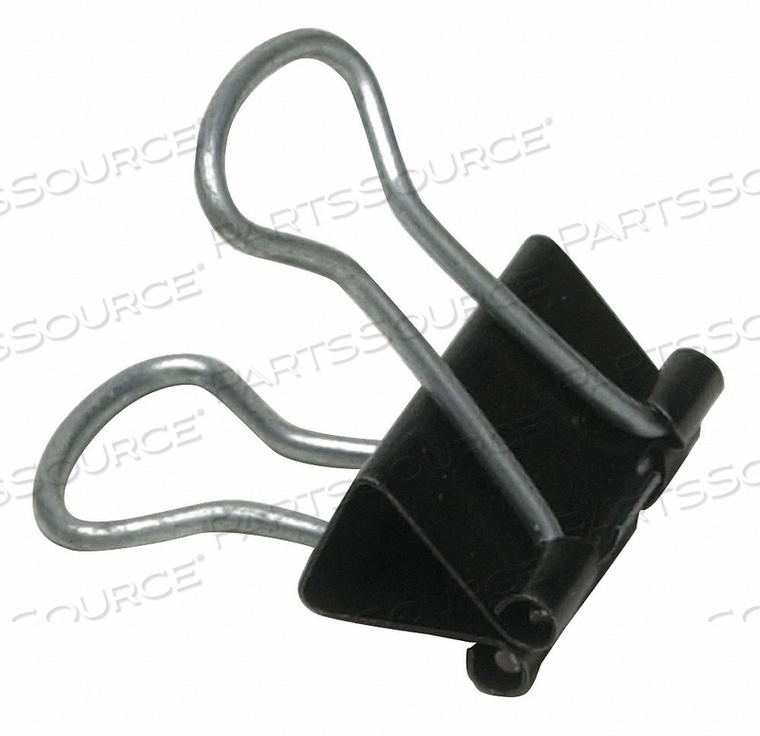 BINDER CLIP 3/4IN STEEL BLK/SLVR PK12 by Skilcraft