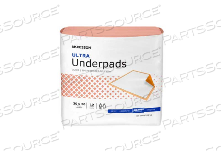 ULTRA HEAVY ABSORBENCY UNDERPAD, 30 X 36 INCH (10 PER BAG) 