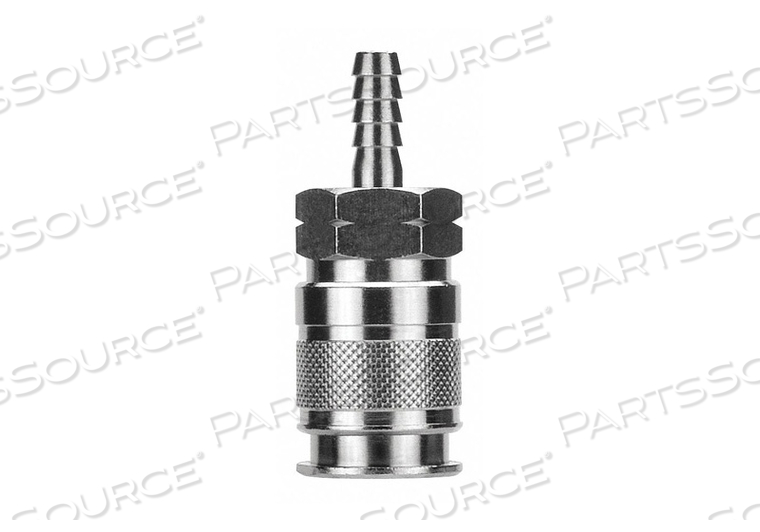 QUICK CONNECT SOCKET 3/8 BODY 3/8 BARB by Alpha Fittings QUICK CONNECT SOCKET 3/8 BODY 3/8 BARB by Alpha Fittings